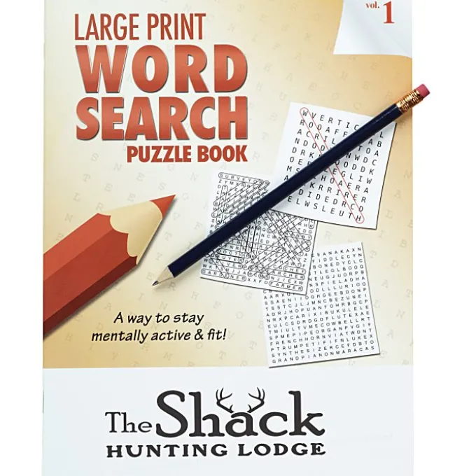 Large Print Word Search Puzzle Book & Pencil- Volume 1