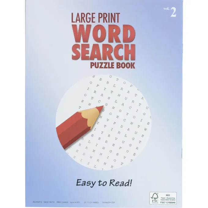 Large Print Word Search Puzzle Book - Volume 2