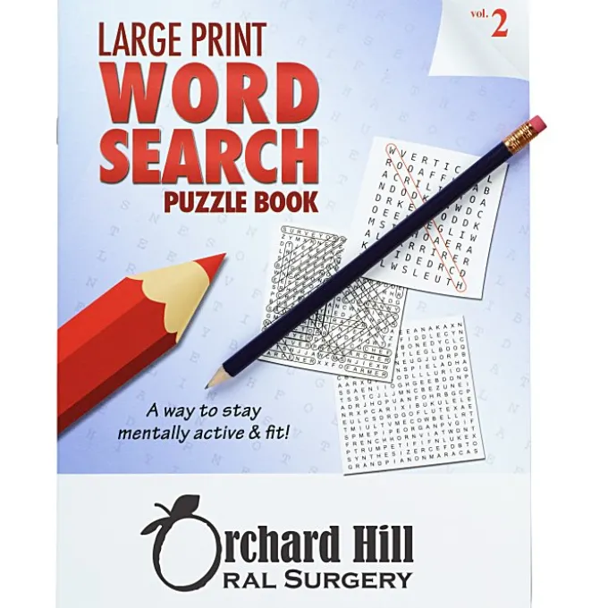 Large Print Word Search Puzzle Book & Pencil- Volume 2