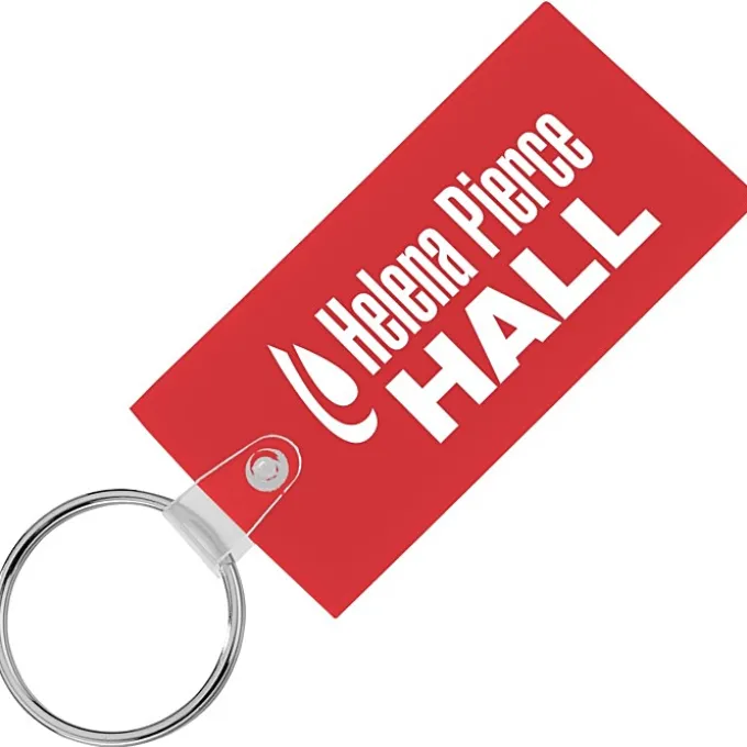 Large Rectangle Soft Keychain - Translucent
