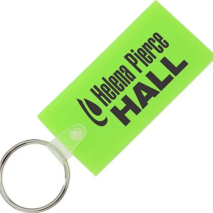 Large Rectangle Soft Keychain - Translucent