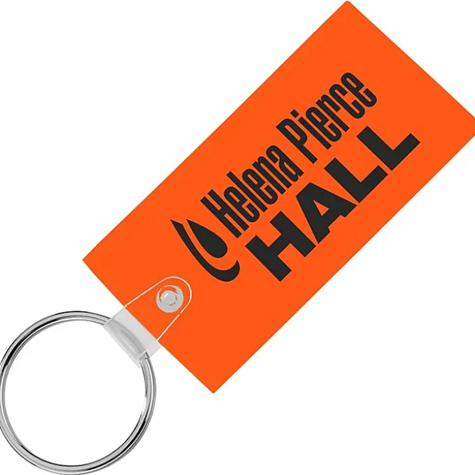 Large Rectangle Soft Keychain - Translucent