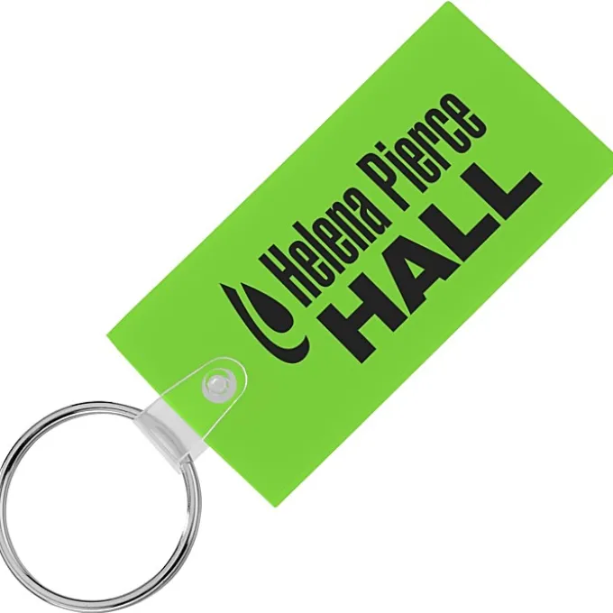 Large Rectangle Soft Keychain - Translucent