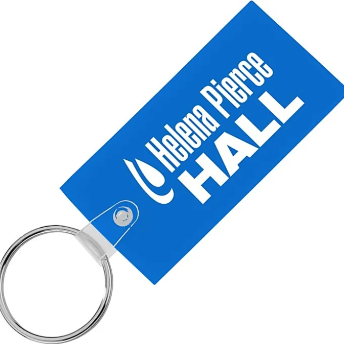 Large Rectangle Soft Keychain - Translucent