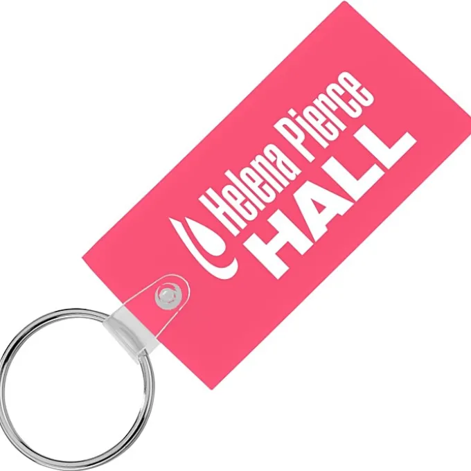 Large Rectangle Soft Keychain - Translucent