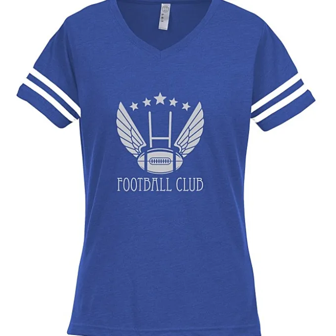 LAT Fine Jersey Football T-Shirt - Ladies' - Screen