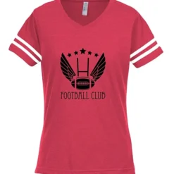 LAT Fine Jersey Football T-Shirt - Ladies' - Screen