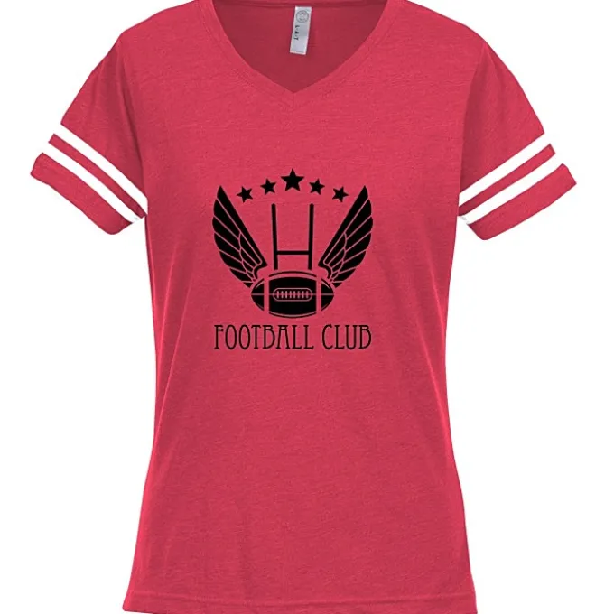 LAT Fine Jersey Football T-Shirt - Ladies' - Screen
