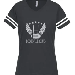 LAT Fine Jersey Football T-Shirt - Ladies' - Screen