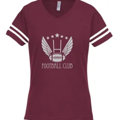 LAT Fine Jersey Football T-Shirt - Ladies' - Screen
