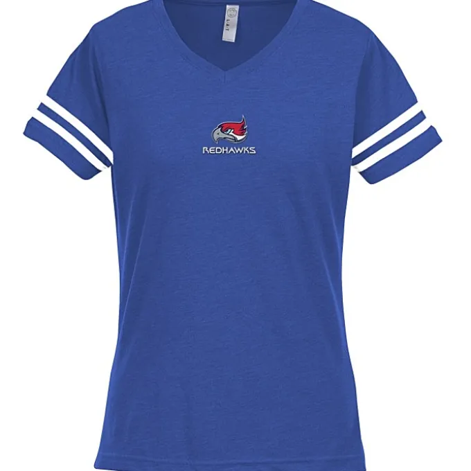 LAT Fine Jersey Football T-Shirt - Ladies' - Embroidered