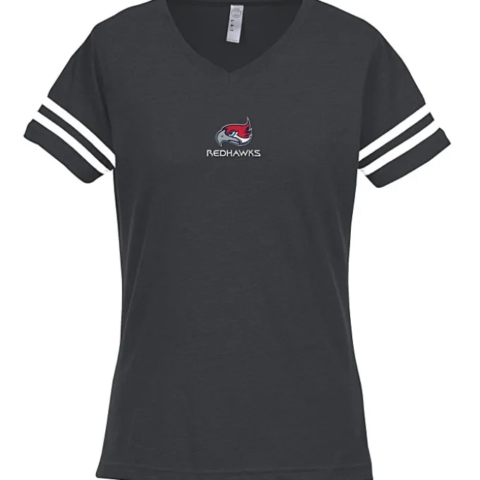 LAT Fine Jersey Football T-Shirt - Ladies' - Embroidered