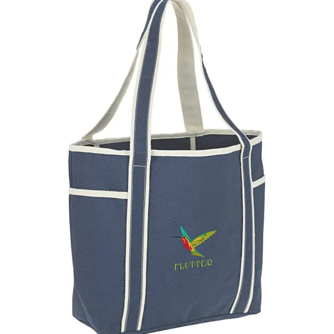 Laurel Multi-Pocket Tote - Embroidered