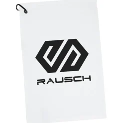 League Golf Towel with Carabiner - White