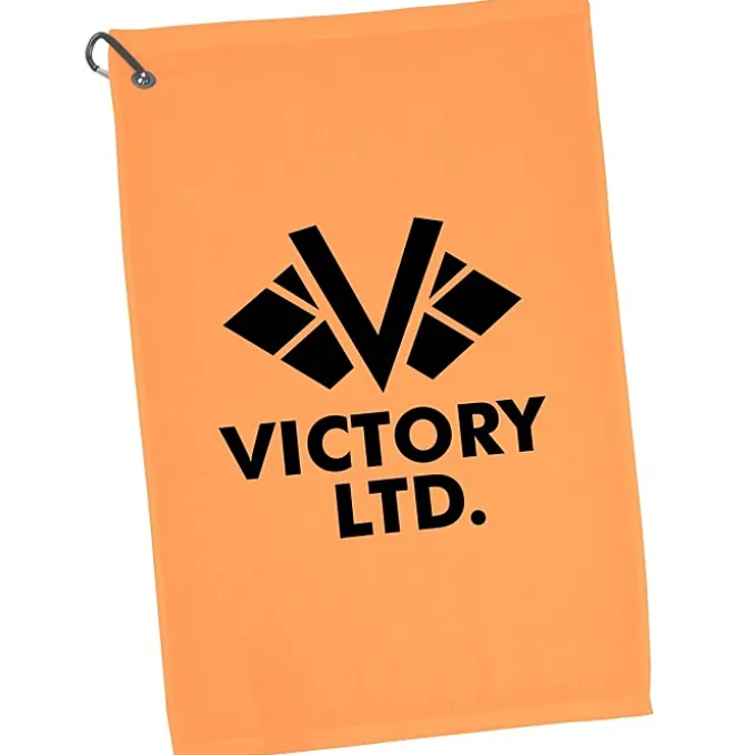 League Golf Towel with Carabiner - Colors - 24 hr