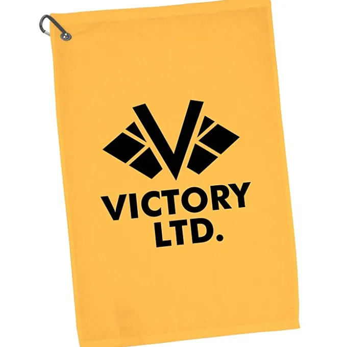 League Golf Towel with Carabiner - Colors - 24 hr