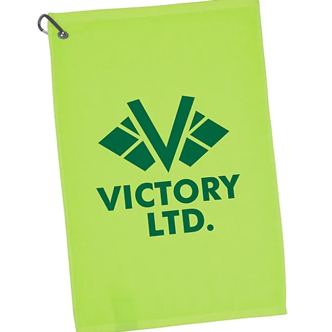 League Golf Towel with Carabiner - Colors - 24 hr