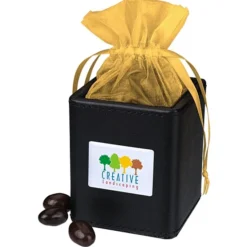 Leatherette Desk Caddy - Dark Chocolate Almonds