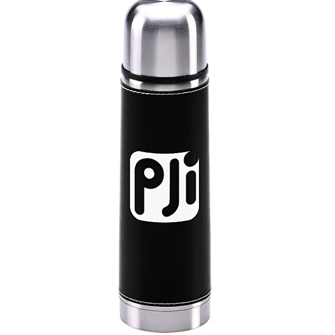 Leatherette Vacuum Bottle - 16 oz. - Screen