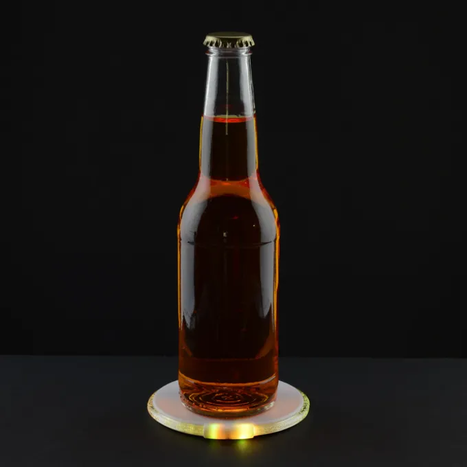 LED Coaster with Bottle Opener