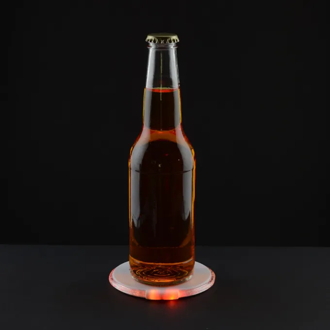 LED Coaster with Bottle Opener