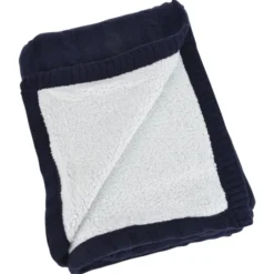 Leeman Cable Knit Sherpa Blanket