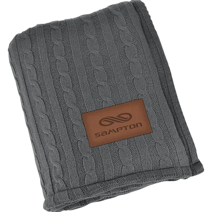 Leeman Cable Knit Sherpa Blanket