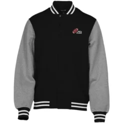 Letterman Fleece Sweatshirt Jacket - Men's