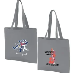 Life is Good Color Cotton Sheeting Tote - Full Color - Adirondack
