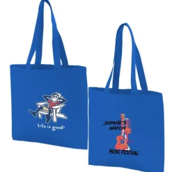 Life is Good Color Cotton Sheeting Tote - Full Color - Adirondack
