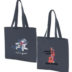 Life is Good Color Cotton Sheeting Tote - Full Color - Adirondack