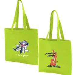 Life is Good Color Cotton Sheeting Tote - Full Color - Adirondack