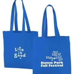 Life is Good Color Cotton Sheeting Tote - LIG