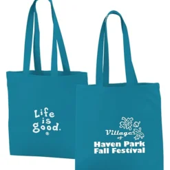Life is Good Color Cotton Sheeting Tote - LIG
