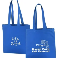 Life is Good Color Cotton Sheeting Tote - LIG