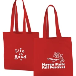 Life is Good Color Cotton Sheeting Tote - LIG
