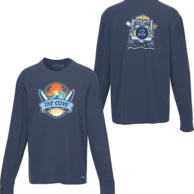 Life is Good Crusher Long Sleeve Tee - Men's - Full Color - 4WD
