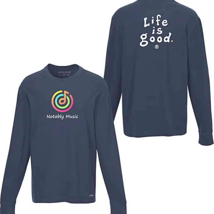 Life is Good Crusher Long Sleeve Tee - Men's - Full Color - LIG