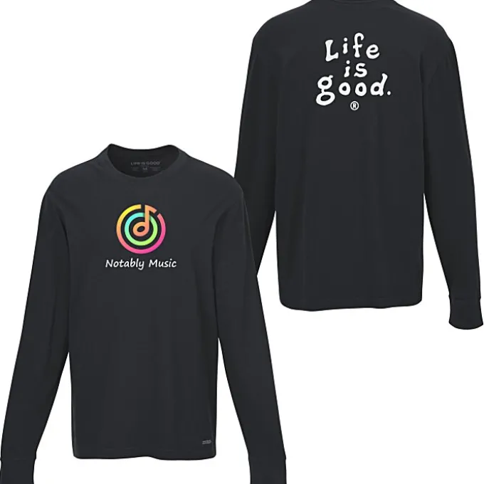 Life is Good Crusher Long Sleeve Tee - Men's - Full Color - LIG