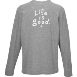 Life is Good Crusher Long Sleeve Tee - Men's - Full Color - LIG