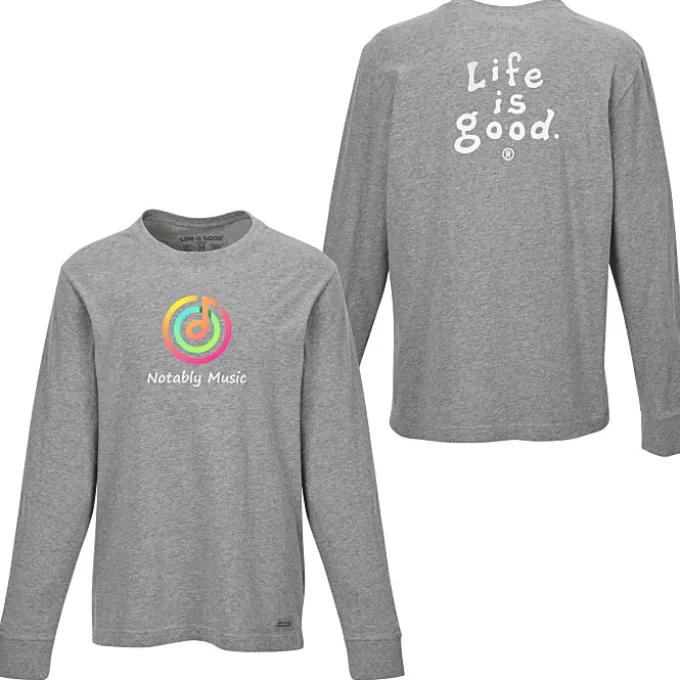 Life is Good Crusher Long Sleeve Tee - Men's - Full Color - LIG