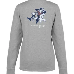 Life is Good Crusher Long Sleeve Tee - Ladies' - Full Color - Adirondack