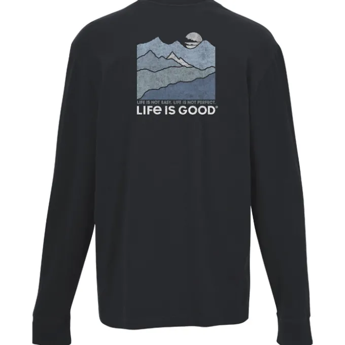 Life is Good Crusher Long Sleeve Tee - Men's - Full Color - Mountains