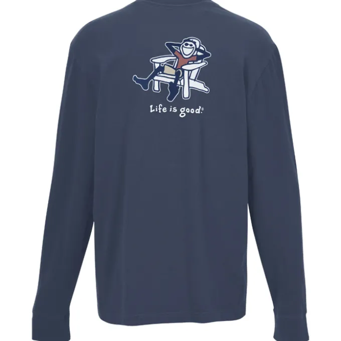 Life is Good Crusher Long Sleeve Tee - Men's - Full Color - Adirondack