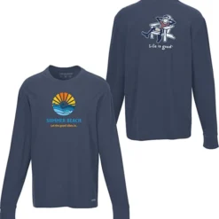 Life is Good Crusher Long Sleeve Tee - Men's - Full Color - Adirondack