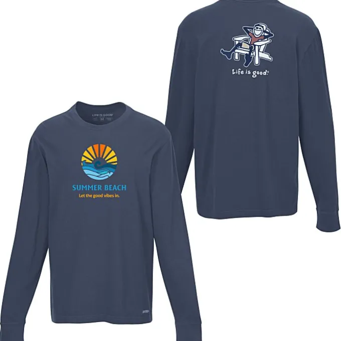 Life is Good Crusher Long Sleeve Tee - Men's - Full Color - Adirondack