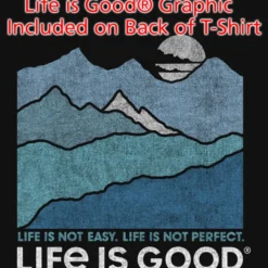 Life is Good Crusher Long Sleeve Tee - Ladies' - Full Color - Mountains