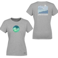 Life is Good Crusher Tee - Ladies' - Full Color - Colors - Mountains