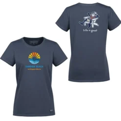 Life is Good Crusher Tee - Ladies' - Full Color - Colors - Adirondack