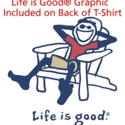 Life is Good Crusher Tee - Ladies' - Full Color - White - Adirondack